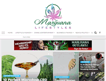 Tablet Screenshot of marijuanalifestyles.com